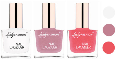 Lady Fashion Extra Shine Extra Long Stay Chip Resistant Nail Polish (Set Of 3) White,Silky Purple,Silky Pink(Pack of 3)
Lady Fashion Extra Shine Extra Long Stay Chip Resistant Nail Polish (Set Of 3) White,Silky Purple,Silky Pink(Pack of 3)