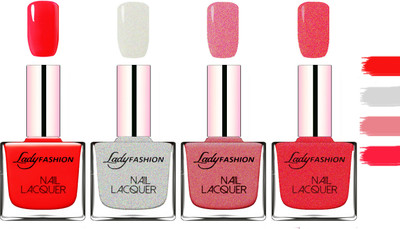 Lady Fashion Extra Shine Extra Long Stay Chip Resistant Nail Polish Bright Red,Grey,Mauve,Pink(Pack of 4)
Lady Fashion Extra Shine Extra Long Stay Chip Resistant Nail Polish Bright Red,Grey,Mauve,Pink(Pack of 4)