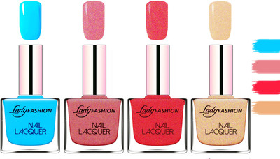 Lady fashion Extra Shine Extra Long Stay Chip Resistant Nail Polish Sky Blue,Mauve,Pink,Beach Nude(Pack of 4)
Lady fashion Extra Shine Extra Long Stay Chip Resistant Nail Polish Sky Blue,Mauve,Pink,Beach Nude(Pack of 4)