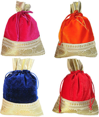 Muccasacra Festival & Wedding Gifting Gota Patti Velvet Solid Multicolour Shagun Gift Pouch Potli (pack of 4) Potli(Red, Blue, Orange), Blue;orange;red
Muccasacra Festival & Wedding Gifting Gota Patti Velvet Solid Multicolour Shagun Gift Pouch Potli (pack of 4) Potli(Red, Blue, Orange), Blue;orange;red