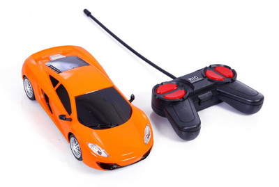 Tiny's World Mini Racing 4 Channel Radio Control RC Car (Red)(Orange)