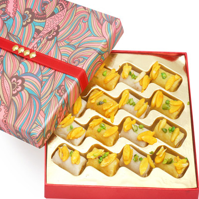 Ghasitaram Gifts Diwali Gifts - Sweets- Sugarfree Mini Assorted Kaju Rolls in Pink Box(240 g, Festive Gift Box)
Ghasitaram Gifts Diwali Gifts - Sweets- Sugarfree Mini Assorted Kaju Rolls in Pink Box(240 g, Festive Gift Box)