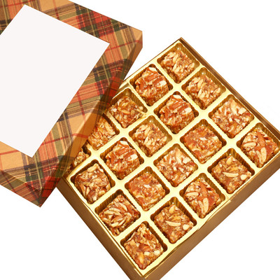 Ghasitaram Gifts Diwali Gifts - Sugarfree Sweets- Golden Checks 20 pcs Roasted Almond Sugarfree Bites Box(400 g, Festive Gift Box)
Ghasitaram Gifts Diwali Gifts - Sugarfree Sweets- Golden Checks 20 pcs Roasted Almond Sugarfree Bites Box(400 g, Festive Gift Box)