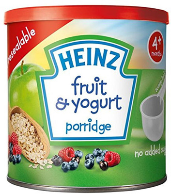 Heinz Fruit & Yogurt Porridge - 240g Cereal(240 g, 4+ Months)