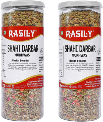 rasily Shahi Darbar Mukhwas Pack Of 2 fennel, sesame, dhanadal, variyali, dill seed Mouth Freshener(Pack of 2)
rasily Shahi Darbar Mukhwas Pack Of 2 fennel, sesame, dhanadal, variyali, dill seed Mouth Freshener(Pack of 2)