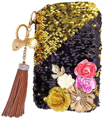 INAAYA Casual, Party Gold Clutch