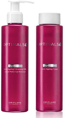 Oriflame Sweden optimals age revive anti ageing cleansing milk eye make up remover (200 ml) and one optimals age revive anti ageing toner (200 ml)(Set of 2)
Oriflame Sweden optimals age revive anti ageing cleansing milk eye make up remover (200 ml) and one optimals age revive anti ageing toner (200 ml)(Set of 2)