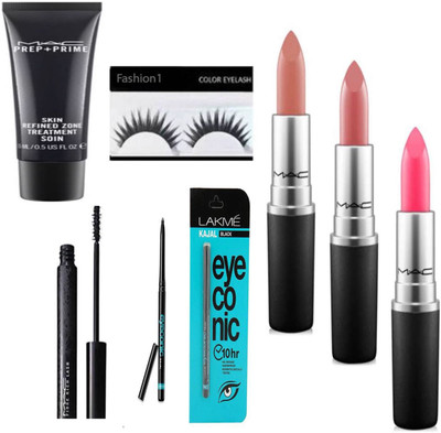 FASHION 1 Imported combo of lipstick with Eyelashes with macara, ,kajal prep-prime(set of 5)(Set of 5)
FASHION 1 Imported combo of lipstick with Eyelashes with macara, ,kajal prep-prime(set of 5)(Set of 5)