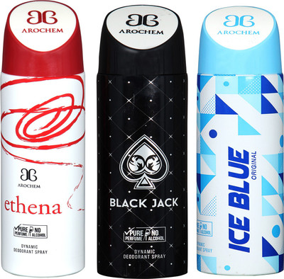 arochem ETHENA AND ICE BLUE & BLACK JACK 3 PACK COMBO DYNAMIC DEODORANT SPRAY Deodorant Spray - For Men & Women(600 ml, Pack of 3)
arochem ETHENA AND ICE BLUE & BLACK JACK 3 PACK COMBO DYNAMIC DEODORANT SPRAY Deodorant Spray - For Men & Women(600 ml, Pack of 3)