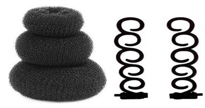 AJ 3 Pieces Hair Donut Bun Maker Hair Ring Styler Maker Round Chignon for Women, Black Bun Hair Accessory Set Bun (Black) Bun, Braid Extension(Black)
AJ 3 Pieces Hair Donut Bun Maker Hair Ring Styler Maker Round Chignon for Women, Black Bun Hair Accessory Set Bun (Black) Bun, Braid Extension(Black)