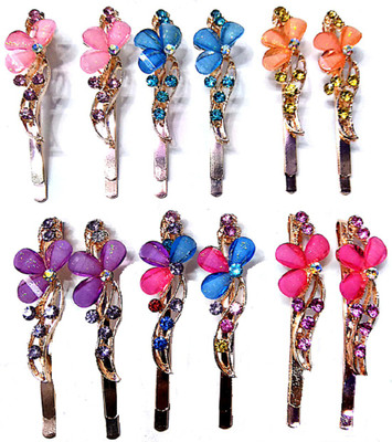 Proplady Partywear (Set of 12 pieces) Stylish Rhinestone Metal Hair Clips for Girls & Women|Wedding Hair Accessories|Designer Hair Clip, Hair Pin, Tic Tac Clip, Hair Accessory Set(Multicolor)
Proplady Partywear (Set of 12 pieces) Stylish Rhinestone Metal Hair Clips for Girls & Women|Wedding Hair Accessories|Designer Hair Clip, Hair Pin, Tic Tac Clip, Hair Accessory Set(Multicolor)