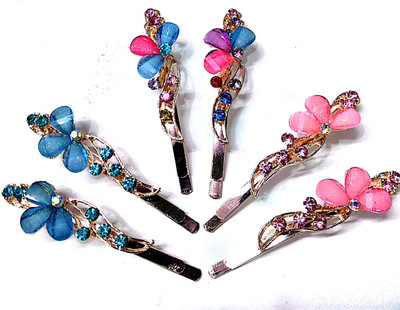 Proplady Partywear (Set of 6 pieces) Stylish Rhinestone Metal Hair Clip for Girls & Women|Wedding Hair Accessories|Designer Hair Clip, Hair Pin, Tic Tac Clip, Hair Accessory Set(Multicolor)
Proplady Partywear (Set of 6 pieces) Stylish Rhinestone Metal Hair Clip for Girls & Women|Wedding Hair Accessories|Designer Hair Clip, Hair Pin, Tic Tac Clip, Hair Accessory Set(Multicolor)