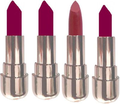 tanvi27 GORGEOUS LOOK(LIGHT GRAPE WINE, POISE K, FLAMENCO RED, LIGHT PURPLE, 5 g)
