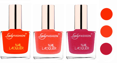 Lady Fashion Extra Shine Extra Long Stay Chip Resistant Nail Polish (Set Of 3) Juicy Orange,Orange Silk,Abricoat Rose(Pack of 3)
Lady Fashion Extra Shine Extra Long Stay Chip Resistant Nail Polish (Set Of 3) Juicy Orange,Orange Silk,Abricoat Rose(Pack of 3)