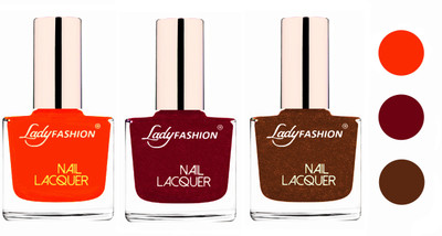 Lady Fashion Extra Shine Extra Long Stay Chip Resistant Nail Polish (Set Of 3) Juicy Orange,Pink,Copper(Pack of 3)
Lady Fashion Extra Shine Extra Long Stay Chip Resistant Nail Polish (Set Of 3) Juicy Orange,Pink,Copper(Pack of 3)