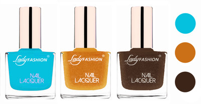 Lady Fashion Extra Shine Extra Long Stay Chip Resistant Nail Polish (Set Of 3) Sky Blue,Golden,Mettalic Brown(Pack of 3)
Lady Fashion Extra Shine Extra Long Stay Chip Resistant Nail Polish (Set Of 3) Sky Blue,Golden,Mettalic Brown(Pack of 3)