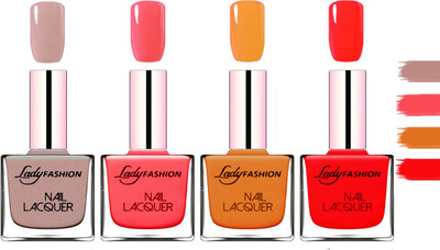 Lady Fashion Extra Shine Extra Long Stay Chip Resistant Nail Polish Silky Purple Baby Pink,Nude,Juice Red(Pack of 4)
Lady Fashion Extra Shine Extra Long Stay Chip Resistant Nail Polish Silky Purple Baby Pink,Nude,Juice Red(Pack of 4)