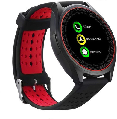 WILES V9 Bluetooth Sweatproof Smartwatch with Camera TF/SIM Card Slot and Replaceable Band for Android and iPhone Smartphones(Red) Smartwatch(Red Strap Free Size)
WILES V9 Bluetooth Sweatproof Smartwatch with Camera TF/SIM Card Slot and Replaceable Band for Android and iPhone Smartphones(Red) Smartwatch(Red Strap Free Size)