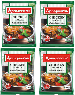 Annapoorna Chicken Masala 100gms Pack of 4(4 x 100 g)