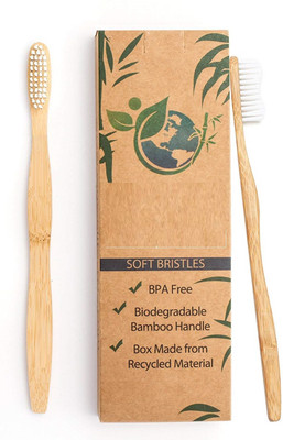OXGENTA ™ Bamboo Toothbrush – 100% Natural Medium Toothbrush(Pack of 73)