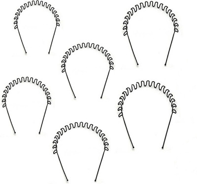 JAMPAK Unisex Black Color Zigzag Wavy Hair Band For Daily Use Purpus_Made From Strong Metal pack of 6 pcs Hair Band(Black)
JAMPAK Unisex Black Color Zigzag Wavy Hair Band For Daily Use Purpus_Made From Strong Metal pack of 6 pcs Hair Band(Black)