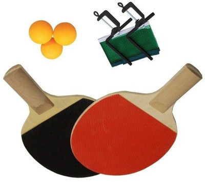 SPORTSHOLIC Table Tennis Racquet Set With Net, Clumps And 3 Balls For Kids 8 To 9 Years Table Tennis Kit
SPORTSHOLIC Table Tennis Racquet Set With Net, Clumps And 3 Balls For Kids 8 To 9 Years Table Tennis Kit