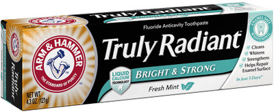 Arm & Hammer Truly Radiant Bright & Strong Fluoride Anticavity Toothpaste Fresh Mint 4.3 oz (Packs of 2) Toothpaste(150 g, Pack of 2)
Arm & Hammer Truly Radiant Bright & Strong Fluoride Anticavity Toothpaste Fresh Mint 4.3 oz (Packs of 2) Toothpaste(150 g, Pack of 2)
