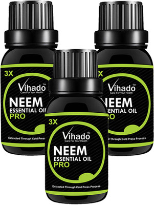 VIHADO Pure Neem Oil 3X PRO (Azadirachta Indica) 100% Natural Cold Pressed 15 ML (PACK OF 3)(15 ml)
VIHADO Pure Neem Oil 3X PRO (Azadirachta Indica) 100% Natural Cold Pressed 15 ML (PACK OF 3)(15 ml)