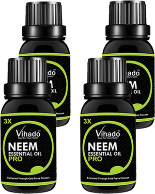 VIHADO Neem Oil 3X PRO for Hair & Skin (25 ML) (Pack of 4)(25 ml)