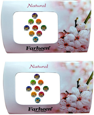 Farheen NATURAL FOREHEAD Multicolor Bindis(INDIAN FANCY BINDI)