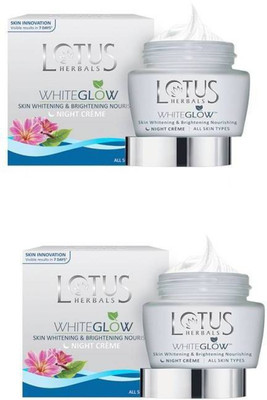 Lotus Herbals WhiteGlow Skin Whitening & Brightening Nourishing Night Cream (( 40g* 2 )) (80g)(Set of 2)
Lotus Herbals WhiteGlow Skin Whitening & Brightening Nourishing Night Cream (( 40g* 2 )) (80g)(Set of 2)