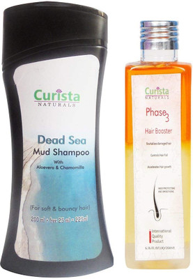 Curista Naturals Naturals Dead Sea Mud Shampoo For Dry & Frizzy Hair Soft & Bouncy Hair With Hair Booster Tonic For Men & Women Combo pack(Set of 2)
Curista Naturals Naturals Dead Sea Mud Shampoo For Dry & Frizzy Hair Soft & Bouncy Hair With Hair Booster Tonic For Men & Women Combo pack(Set of 2)