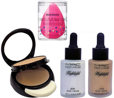 divas beauty Sponge Puff & Mac Prep+Prime Highlight With Two Way Compact(Set of 4)
divas beauty Sponge Puff & Mac Prep+Prime Highlight With Two Way Compact(Set of 4)