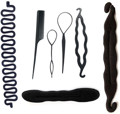 JAMPAK Hair Accessory Combo 7Pc French Twist Braider + Twist N Fold Bun Maker Hair Styling Tool + DIY kit For Perfect Easy To Make Magic Look DIY Hair Stylers For Girls Ladies & Women(Set of 7)
JAMPAK Hair Accessory Combo 7Pc French Twist Braider + Twist N Fold Bun Maker Hair Styling Tool + DIY kit For Perfect Easy To Make Magic Look DIY Hair Stylers For Girls Ladies & Women(Set of 7)