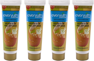 EVERYUTH NATURALS Golden Glow Peel-Off Mask 90g x 4 Combo of 4(360 g)