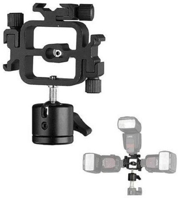 SONIA Tri-Hot Shoe Flash light Stand Adapter Flash Shoe Adapter