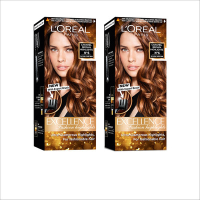 L'Oreal Paris Excellence Fashion Highlights Hair Color, Pack of Two Hair Color(Caramel Brown)
L'Oreal Paris Excellence Fashion Highlights Hair Color, Pack of Two Hair Color(Caramel Brown)