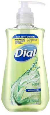 Dial Liquid Antibacterial Liquid Hand Soap, Moisturizing Aloe, Pump, 7.5 oz(221 ml, Bottle)
Dial Liquid Antibacterial Liquid Hand Soap, Moisturizing Aloe, Pump, 7.5 oz(221 ml, Bottle)
