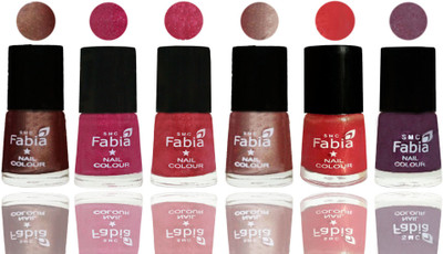 FABIA Rich Toxic Free Perfection Shine Nail Polish Set of 6 (239201896) Light Coffee-Magenta-Shock Pink Light-Light Nude-Red Orange-Light Jam(Pack of 6)
FABIA Rich Toxic Free Perfection Shine Nail Polish Set of 6 (239201896) Light Coffee-Magenta-Shock Pink Light-Light Nude-Red Orange-Light Jam(Pack of 6)