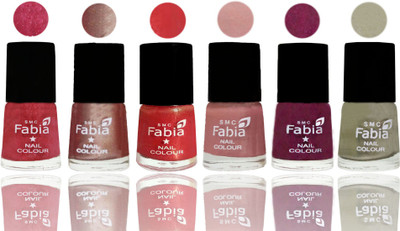 FABIA Rich Toxic Free Perfection Shine Nail Polish Set of 6 (239202001) Shock Pink Light-Light Nude-Red Orange-Shrimp Pastell-Cherry Blossom-Oyster(Pack of 6)
FABIA Rich Toxic Free Perfection Shine Nail Polish Set of 6 (239202001) Shock Pink Light-Light Nude-Red Orange-Shrimp Pastell-Cherry Blossom-Oyster(Pack of 6)