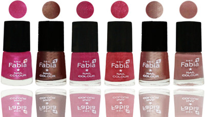 FABIA Rich Toxic Free Perfection Shine Nail Polish Set of 6 (239201862) Pink-Light Coffee-Magenta-Shock Pink Light-Light Nude-Nude(Pack of 6)
FABIA Rich Toxic Free Perfection Shine Nail Polish Set of 6 (239201862) Pink-Light Coffee-Magenta-Shock Pink Light-Light Nude-Nude(Pack of 6)