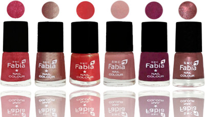 FABIA Rich Toxic Free Perfection Shine Nail Polish Set of 6 (239201989) Shock Pink Light-Light Nude-Red Orange-Shrimp Pastell-Cherry Blossom-Dark Red Chrome(Pack of 6)
FABIA Rich Toxic Free Perfection Shine Nail Polish Set of 6 (239201989) Shock Pink Light-Light Nude-Red Orange-Shrimp Pastell-Cherry Blossom-Dark Red Chrome(Pack of 6)