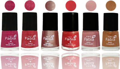FABIA Rich Toxic Free Perfection Shine Nail Polish Set of 6 (239201949) Magenta-Shock Pink Light-Light Nude-Red Orange-Shrimp Pastell-Golden(Pack of 6)
FABIA Rich Toxic Free Perfection Shine Nail Polish Set of 6 (239201949) Magenta-Shock Pink Light-Light Nude-Red Orange-Shrimp Pastell-Golden(Pack of 6)