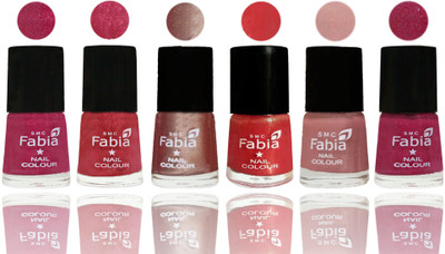 FABIA Rich Toxic Free Perfection Shine Nail Polish Set of 6 (239201942) Magenta-Shock Pink Light-Light Nude-Red Orange-Shrimp Pastell-Hot Magenta(Pack of 6)
FABIA Rich Toxic Free Perfection Shine Nail Polish Set of 6 (239201942) Magenta-Shock Pink Light-Light Nude-Red Orange-Shrimp Pastell-Hot Magenta(Pack of 6)
