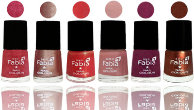 FABIA Rich Toxic Free Perfection Shine Nail Polish Set of 6 (239202019) Shock Pink Light-Light Nude-Red Orange-Shrimp Pastell-Cherry Blossom-Light Jerry Coffee(Pack of 6)
FABIA Rich Toxic Free Perfection Shine Nail Polish Set of 6 (239202019) Shock Pink Light-Light Nude-Red Orange-Shrimp Pastell-Cherry Blossom-Light Jerry Coffee(Pack of 6)