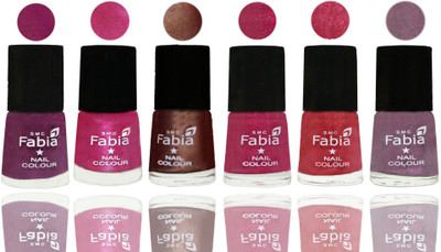 FABIA Rich Toxic Free Perfection Shine Nail Polish Set of 6 (239201820) Shock Pink-Pink-Light Coffee-Magenta-Shock Pink Light-Light Violet(Pack of 6)
FABIA Rich Toxic Free Perfection Shine Nail Polish Set of 6 (239201820) Shock Pink-Pink-Light Coffee-Magenta-Shock Pink Light-Light Violet(Pack of 6)