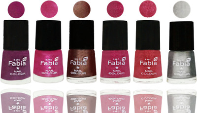 FABIA Rich Toxic Free Perfection Shine Nail Polish Set of 6 (239201836) Shock Pink-Pink-Light Coffee-Magenta-Shock Pink Light-Silver(Pack of 6)
FABIA Rich Toxic Free Perfection Shine Nail Polish Set of 6 (239201836) Shock Pink-Pink-Light Coffee-Magenta-Shock Pink Light-Silver(Pack of 6)