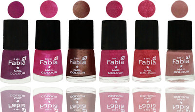 FABIA Rich Toxic Free Perfection Shine Nail Polish Set of 6 (239201816) Shock Pink-Pink-Light Coffee-Magenta-Shock Pink Light-Nude(Pack of 6)
FABIA Rich Toxic Free Perfection Shine Nail Polish Set of 6 (239201816) Shock Pink-Pink-Light Coffee-Magenta-Shock Pink Light-Nude(Pack of 6)
