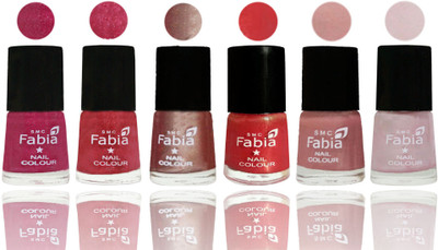 FABIA Rich Toxic Free Perfection Shine Nail Polish Set of 6 (239201952) Magenta-Shock Pink Light-Light Nude-Red Orange-Shrimp Pastell-Lychee(Pack of 6)
FABIA Rich Toxic Free Perfection Shine Nail Polish Set of 6 (239201952) Magenta-Shock Pink Light-Light Nude-Red Orange-Shrimp Pastell-Lychee(Pack of 6)