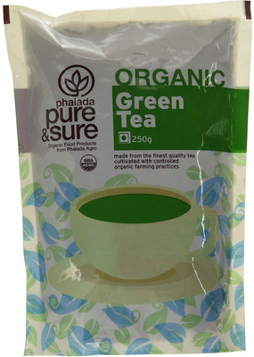 Pure & Sure ORGANIC GREEN TEA 250G Unflavoured Green Tea(250 g, Pouch)